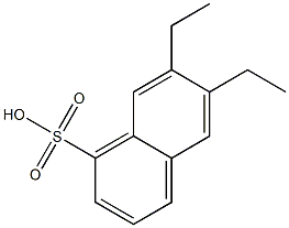 6,7-Diethyl-1-naphthalenesulfonic acid 结构式