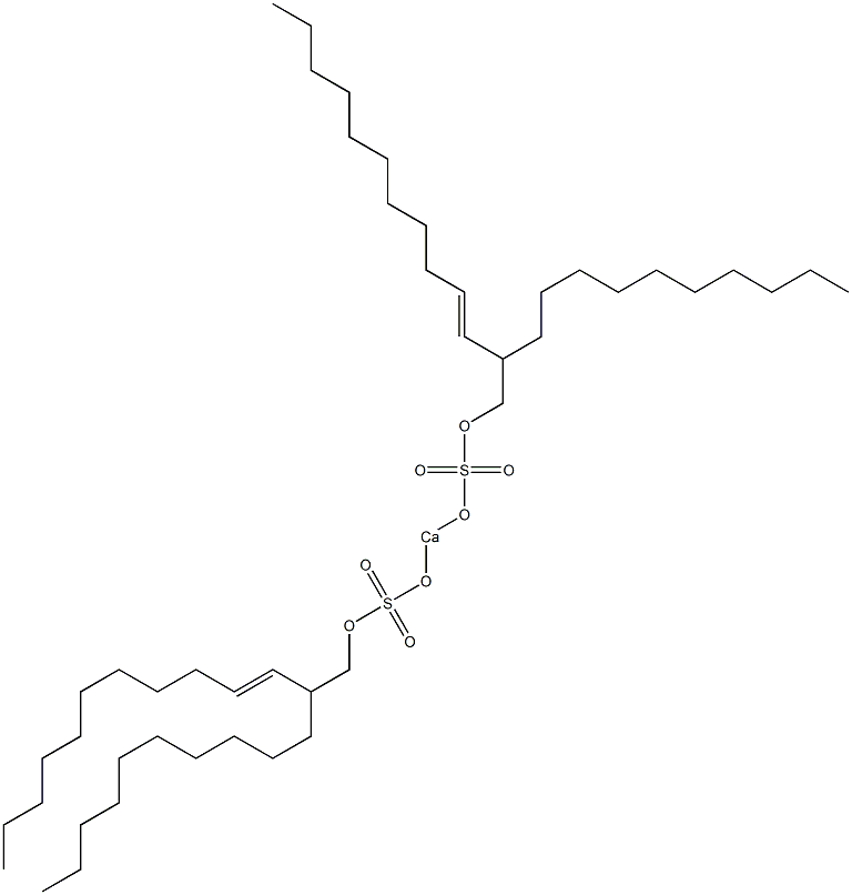 Bis(2-decyl-3-tridecenyloxysulfonyloxy)calcium 结构式