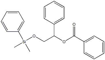 Benzoic acid 2-(dimethylphenylsilyloxy)-1-phenylethyl ester 结构式