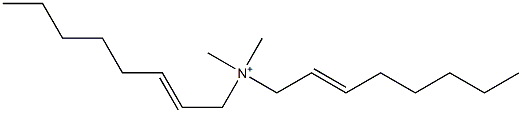 N,N-Dimethyl-N,N-di(2-octenyl)aminium 结构式