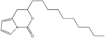 3,4-Dihydro-3-decylpyrrolo[1,2-c][1,3]oxazin-1-one 结构式