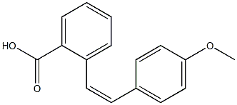 (Z)-4'-Methoxystilbene-2-carboxylic acid 结构式