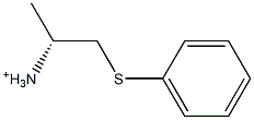 (R)-1-Methyl-2-phenylthioethanaminium 结构式