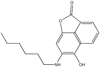 7-(Hexylamino)-6-hydroxy-2H-naphtho[1,8-bc]furan-2-one 结构式