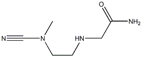 [2-(Cyanomethylamino)ethylamino]acetamide 结构式