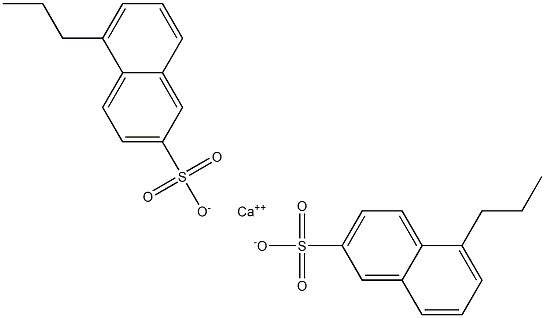 Bis(5-propyl-2-naphthalenesulfonic acid)calcium salt 结构式