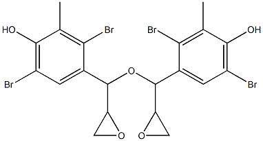2,5-Dibromo-3-methyl-4-hydroxyphenylglycidyl ether 结构式