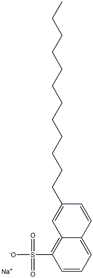 7-Dodecyl-1-naphthalenesulfonic acid sodium salt 结构式