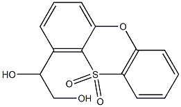 1-(1,2-Dihydroxyethyl)phenoxathiin 10,10-dioxide 结构式