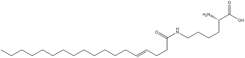 N6-(4-Octadecenoyl)lysine 结构式