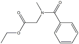 Benzoyl(methyl)aminoacetic acid ethyl ester 结构式