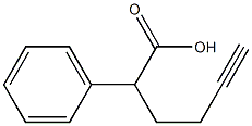 2-Phenyl-5-hexynoic acid 结构式
