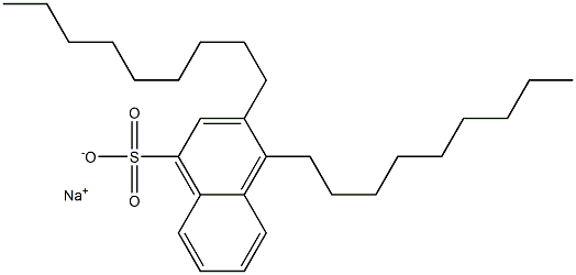 3,4-Dinonyl-1-naphthalenesulfonic acid sodium salt 结构式