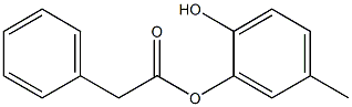 Phenylacetic acid 2-hydroxy-5-methylphenyl ester 结构式