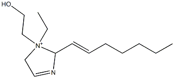 1-Ethyl-2-(1-heptenyl)-1-(2-hydroxyethyl)-3-imidazoline-1-ium 结构式