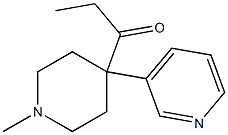 1-Methyl-4-(3-pyridyl)-4-propanoylpiperidine 结构式