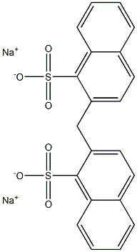 2,2'-Methylenebis(1-naphthalenesulfonic acid)disodium salt 结构式