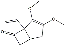 2,3-Dimethoxy-1-ethenylbicyclo[3.2.0]hept-2-en-7-one 结构式