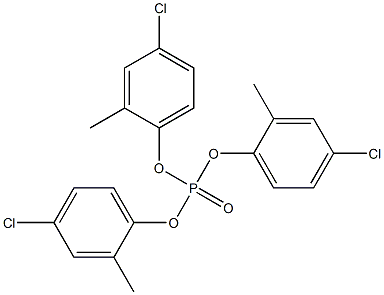Phosphoric acid tris(4-chloro-2-methylphenyl) ester 结构式