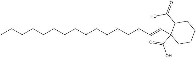 Cyclohexane-1,2-dicarboxylic acid hydrogen 1-(1-hexadecenyl) ester 结构式