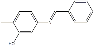 5-Benzylideneamino-2-methylphenol 结构式