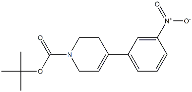 1-(tert-Butyloxycarbonyl)-4-(3-nitrophenyl)-1,2,3,6-tetrahydropyridine 结构式