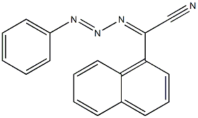 1-Phenyl-3-[(1-naphtyl)cyanomethylene]triazene 结构式