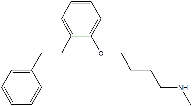 4-[2-(2-Phenylethyl)phenoxy]-N-methylbutan-1-amine 结构式