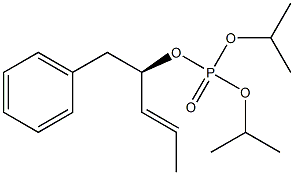 Phosphoric acid diisopropyl[(1R,2E)-1-benzyl-2-butenyl] ester 结构式