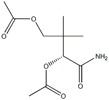 [R,(+)]-2,4-Bis(acetyloxy)-3,3-dimethylbutyramide 结构式