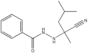 N'-(1-Cyano-1,3-dimethylbutyl)benzohydrazide 结构式