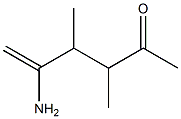 3,4-Dimethyl-2-[amino]-1-hexen-5-one 结构式
