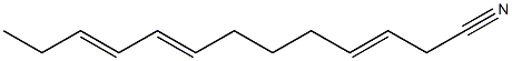 3,8,10-Tridecatrienenitrile 结构式