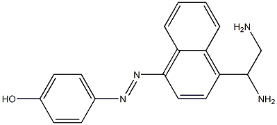 2-Amino-1-[4-(4-hydroxyphenylazo)-1-naphthalenyl]ethanamine 结构式