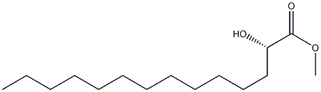 [S,(+)]-2-Hydroxytetradecanoic acid methyl ester 结构式