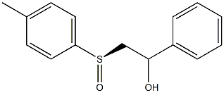 (R)-1-Phenyl-2-[(4-methylphenyl)sulfinyl]ethanol 结构式