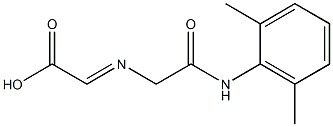 [[[(2,6-Dimethylphenyl)carbamoyl]methyl]imino]acetic acid 结构式