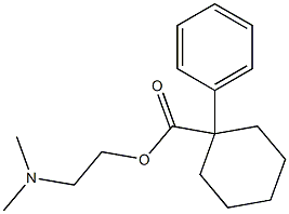 1-Phenylcyclohexanecarboxylic acid 2-(dimethylamino)ethyl ester 结构式