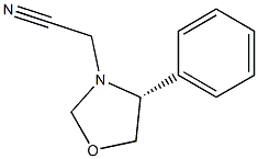 (4R)-4-Phenyloxazolidine-3-acetonitrile 结构式