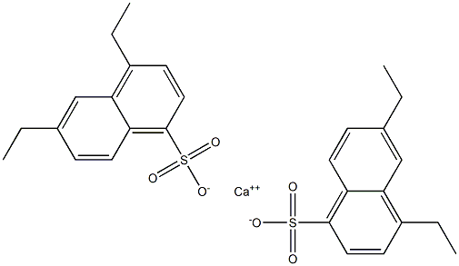 Bis(4,6-diethyl-1-naphthalenesulfonic acid)calcium salt 结构式