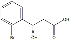 [S,(-)]-3-(o-Bromophenyl)-3-hydroxypropionic acid 结构式