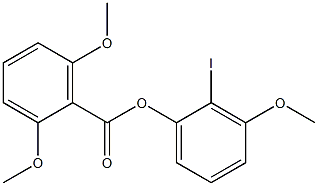 2,6-Dimethoxybenzoic acid 2-iodo-3-methoxyphenyl ester 结构式