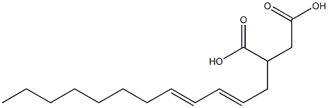 (2,4-Dodecadienyl)succinic acid 结构式