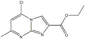 5-Chloro-7-methylimidazo[1,2-a]pyrimidine-2-carboxylic acid ethyl ester 结构式