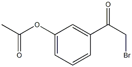 Acetic acid m-(bromoacetyl)phenyl ester 结构式