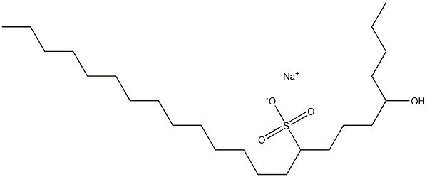 5-Hydroxytricosane-9-sulfonic acid sodium salt 结构式