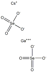 Cesium gallium selenate 结构式