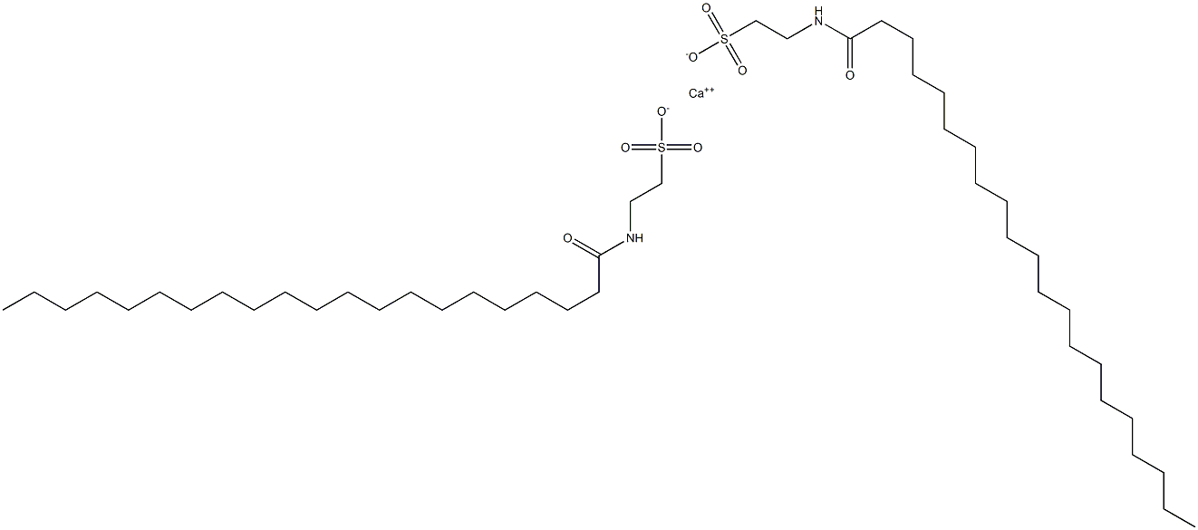 Bis[N-(1-oxohenicosyl)taurine]calcium salt 结构式