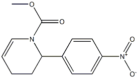 2-(4-Nitrophenyl)-1,2,3,4-tetrahydropyridine-1-carboxylic acid methyl ester 结构式