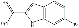 6-Bromo-1H-indole-2-carboxamidine 结构式